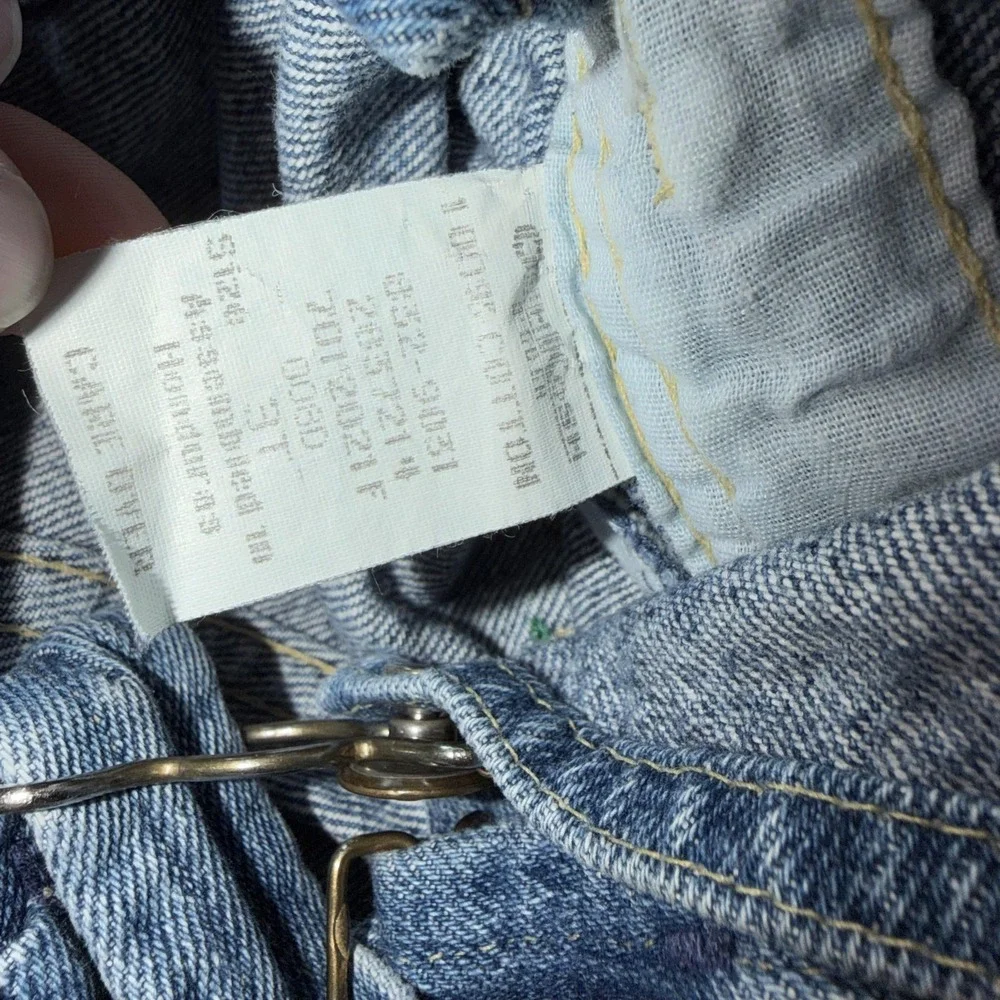 Vintage OshKosh B'gosh Overalls 3T Blue Denim Adjustable Strap Snap Legs Utility